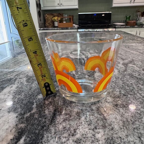 Vintage 1960'6 Colony MCM Orange Rainbow Ice Bucket - Picture 8 of 8